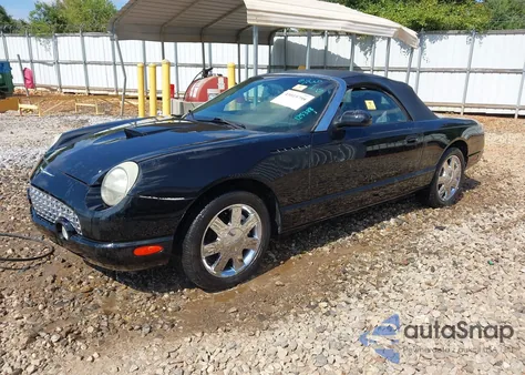 2002 Ford Thunderbird из США, поврежденный, VIN 1FAHP60A02Y125388